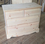 BESPOKE Solid Pine 2 over 2 Chest of Drawers - to customers specifications