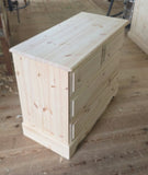 BESPOKE Solid Pine 2 over 2 Chest of Drawers - to customers specifications