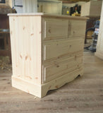 BESPOKE Solid Pine 2 over 2 Chest of Drawers - to customers specifications