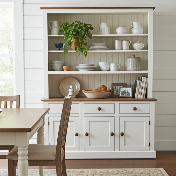 3 Door 3 Drawer Open Top Dresser - Available 4' or 5' wide