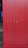 ^2 Door Hallway, Utility, Cloak Room Storage Cupboard with Hooks and Shelves (40 cm deep) ALL  SIZE VARIATIONS