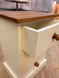 Bedside Cabinet Chest Solid Wood 3 Drawer (Small) Width: 405mm (16 in), Height: 605mm (23 in), Depth: 305mm (12 in)