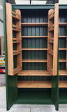^NEW DESIGN 4 Door WINE RACK Larder, Utility Room, Kitchen Storage Cupboard with or with-out Spice Racks (40 cm deep)
