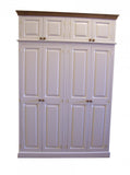 ^4 Door Full Hanging Solid Pine Hand Made Wardrobe