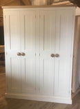 ^NEW DESIGN 4 Door WINE RACK Larder, Utility Room, Kitchen Storage Cupboard with or with-out Spice Racks (40 cm deep)