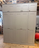 *5 Door Hall Coat & Shoe Storage Cupboard with Extra Top Storage (40 cm deep)