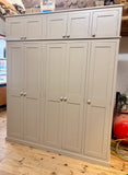 *5 Door Hall Coat & Shoe Storage Cupboard with Extra Top Storage (40 cm deep)