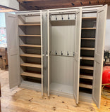 *5 Door Hall Coat & Shoe Storage Cupboard with Extra Top Storage (40 cm deep)