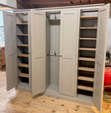 *5 Door Hall Coat & Shoe Storage Cupboard with Extra Top Storage (40 cm deep)