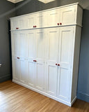 *6 Door Hall/Utility Coat & Shoe Storage Cupboard available WITH or WITH- OUT Extra Storage Top Box (35 cm deep) 2.1 m or 2.4 m wide