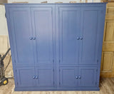Hallway (4 door + 4 door), Utility, Cloak Room Storage Cupboard with Coat Hooks and Lower Shoe Cupboard (35 cm deep) WIDTHS 156 cm, 176 cm and 196 cm