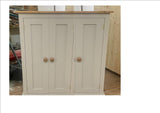 BESPOKE ^122 cm High - 3 Door Low Larder Pantry Storage Cupboard with Spice Rack for Kitchen or Utility Room WORKTOP