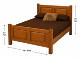 Solid Pine Bed Frame with Low Foot Board