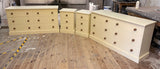 Bedside Cabinet Chest Solid Wood 3 Drawer (Medium) Width: 450mm (17 in), Height: 675mm (26 in), Depth: 405mm (16 in)