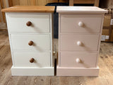 Cheshire Pine Medium 3-Drawer Bedside Cabinet, 45 cm Wide