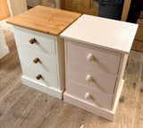 Cheshire Pine Medium 3-Drawer Bedside Cabinet, 45 cm Wide