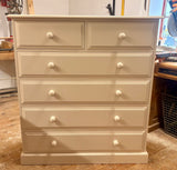 **Solid Pine 2 over 4 Chest of Drawers - 36" wide