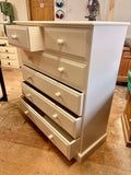 **Solid Pine 2 over 4 Chest of Drawers - 36" wide