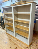 *152 cm (60") high DOUBLE Bookcase for Home Office. Dining Room, Hallway Entrance - various widths
