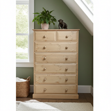 Chest of Drawers Solid Wood 2 over 5 (or 6 full width) - 36" wide