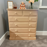 Chest of Drawers 2 over 4 Solid Pine - 42" wide (106 cm)