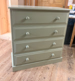 Cheshire Pine Chest of Drawers, 2 over 3 or 4 Full-Width Drawers, 91.5 cm Wide