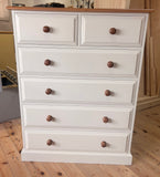 Chest of Drawers - Solid Pine 2 over 4 (or 5 Full Drawers) - 36" wide