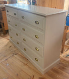 DOUBLE Chest of Drawers Solid Wood 4 Drawers next to 4 Drawers  - 54" wide