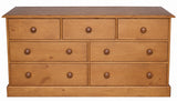 Bespoke Merchant Chest of 7 Drawers Solid Wood - 120 cm wide