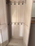 Entrance Hall Cloak Room 2 Door Cupboard with Hooks and Shelves 📢 Add to your CART to reveal the LOWEST price.