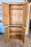 Computer Hideaway Cupboard - 2 Door over 2 Door Storage - 45 cm deep 80 cm wide