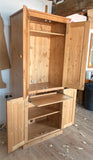 Computer Hideaway Cupboard - 2 Door over 2 Door Storage - 45 cm deep 80 cm wide