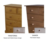 Cheshire Pine Wide 4-Drawer Wellington Chest, 61 cm Wide