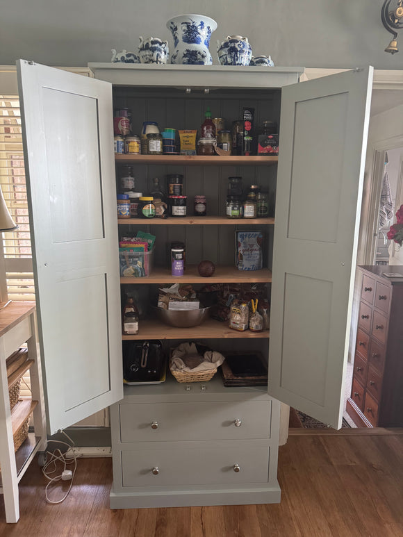 ^House Keepers 2 Door with 2 Drawer Storage Cupboard (40 cm deep) NO Spice Racks