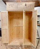 Wardrobe Full Hanging 3 Door - Solid Wood