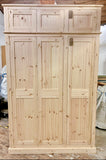 Wardrobe Full Hanging 3 Door - Solid Wood