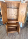 **IN STOCK**Computer Hideaway Cupboard - 2 Door over 2 Door Storage - 45 cm deep 80 cm wide
