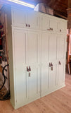 Hall Coat & Shoe Storage 5 Door Cupboard with Extra Top Storage (35 cm deep)