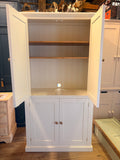 Computer Hideaway Cupboard - 2 Door over 2 Door Storage - 45 cm deep  - 100 cm wide