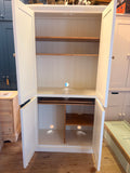 Computer Hideaway Cupboard - 2 Door over 2 Door Storage - 45 cm deep  - 100 cm wide