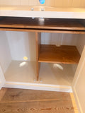 Computer Hideaway Cupboard - 2 Door over 2 Door Storage - 45 cm deep  - 100 cm wide