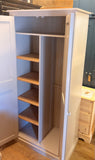 Storage Cupboard with CENTRAL DIVIDE for Ironing Board , Brooms, Hoover, Laundry etc. ALL widths and COLOURS - OPTION 3