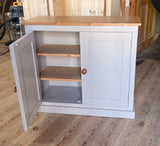 Low Hallway Cupboard Shaker Style 2 Door- to match our Tall Hall Cupboard (35 cm deep)