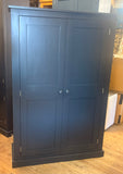 Medium Height 2 door Hall Cupboard with Hooks and Shelves 150 cm high (35 cm deep) SIZE VARIATIONS