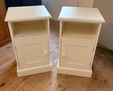 Bedside Chest / Pot Cupboard Solid Wood 1 Door and Open Space Width: 40 cm   Height: 70 cm   Depth: 37 cm