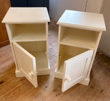 Bedside Chest / Pot Cupboard Solid Wood 1 Door and Open Space Width: 40 cm   Height: 70 cm   Depth: 37 cm