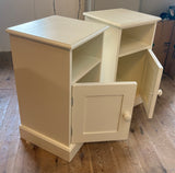 Bedside Chest / Pot Cupboard Solid Wood 1 Door and Open Space Width: 40 cm   Height: 70 cm   Depth: 37 cm