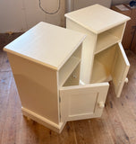 Bedside Chest / Pot Cupboard Solid Wood 1 Door and Open Space Width: 40 cm   Height: 70 cm   Depth: 37 cm