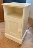 Bedside Chest / Pot Cupboard Solid Wood 1 Door and Open Space Width: 40 cm   Height: 70 cm   Depth: 37 cm