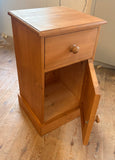 Bedside Chest / Pot Cupboard Solid Wood 1 Door and 1 Drawer Width: 40 cm   Height: 70 cm   Depth: 37 cm